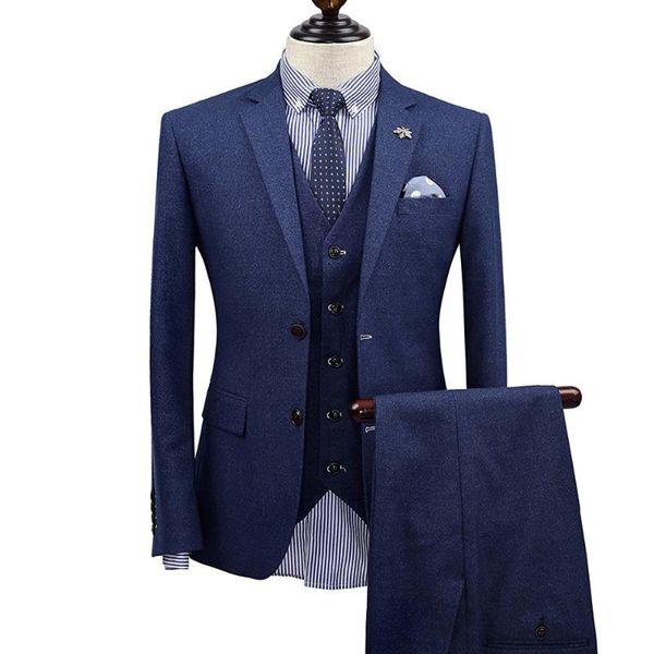 

men's suits & blazers brand clothing men tuxedo wedding for england style slim fit groom suit boys prom coat/vest/pant, White;black