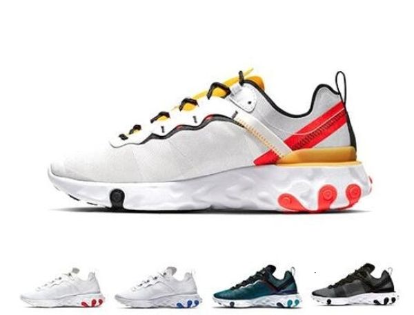 

2019 tour yellow react element 87 55 mens running shoes men women orange peel sail triple black white taped seams trainers sports sneakers
