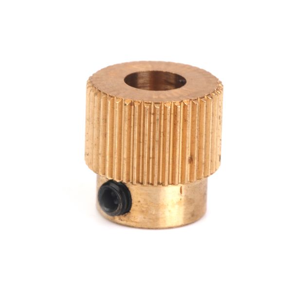 

extruder drive gear 40 teeth copper 5mm shaft for 3d printer 1.75mm filament