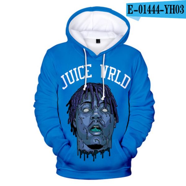 

fashion hip hop hoodies with hooded casual mens designer hoodie with juice wrld printing sweatshirts asian size 2xs-4xl, Black