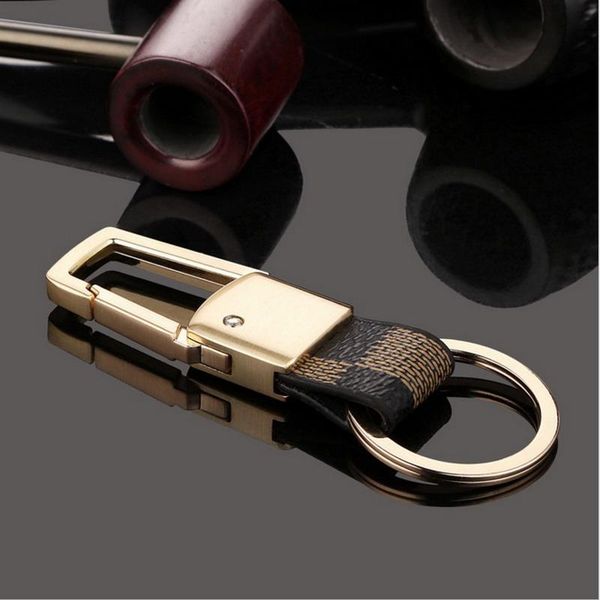 

new brand men key chain zinc alloy genunie leather keychain key holder ring for men novelty trinket bck2 -772, Slivery;golden