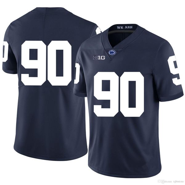 

devyn ford stitched youth penn state nittany lions daniel george dj brown college football jersey white navy blue, Black