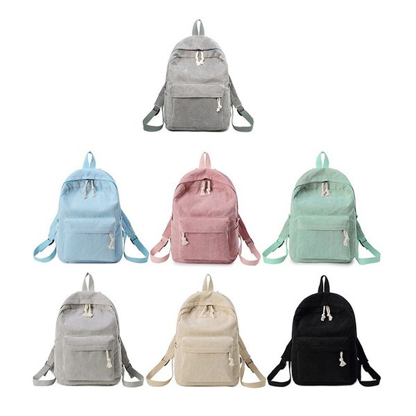 

soft school bags for teenage girls fabric color design rucksack wholesale striped lady school backpack