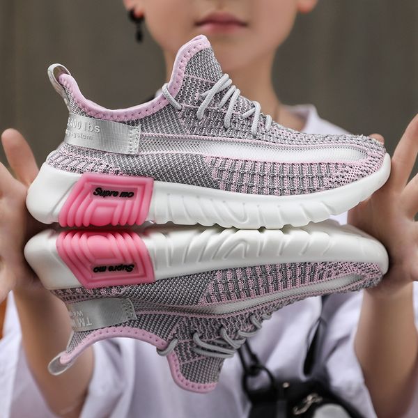 

kid sneakers running shoes girls kids sock sneaker lightweight breathable air mesh running shoes for boys kid, Black