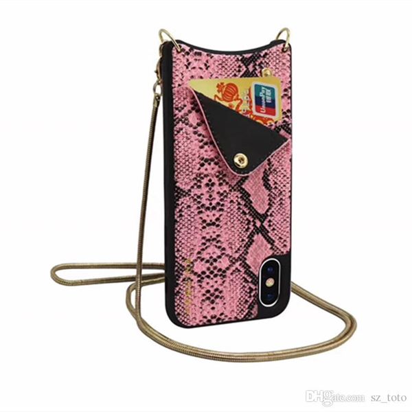 

Mytoto Fashion люксовый бренд змеиной кожи кожа металлическая цепь бумажник карты мягкий жесткий чехол для телефона для iphone 6 S 7 8 плюс X сексуальная симпатичная крышка