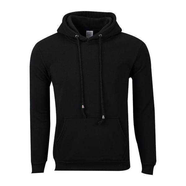 

polyester fleece cap hat sweater fashion men's autumn and winter solid color black long sleeve jh-011-110