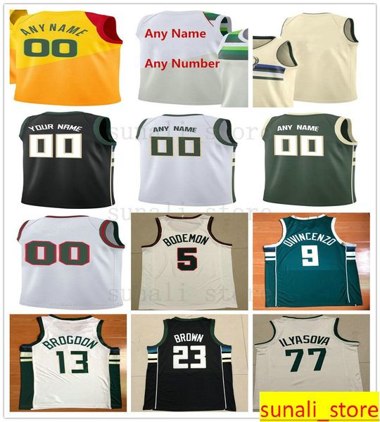 

printed pat 24 connaughton george 3 hill ersan 7 ilyasova d.j. 5 wilson robin 42 lopez jerseys donte 0 divincenzo wesley 9 matthews, Black