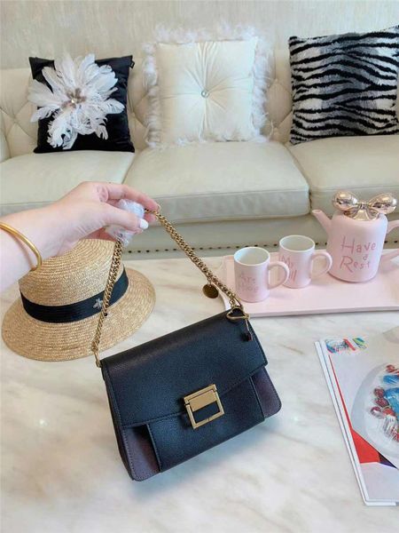

designer luxury handbags purses women genuine leather fashion versatile shoulder bag inclined shoulder bag chain bag