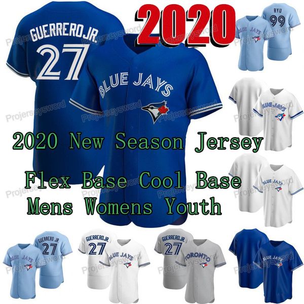 

2020 hyun-jin ryu jersey vladimir guerrero jr travis shaw reid-foley chase anderson anthony bass tanner roark breyvic valera derek fisher, Blue;black