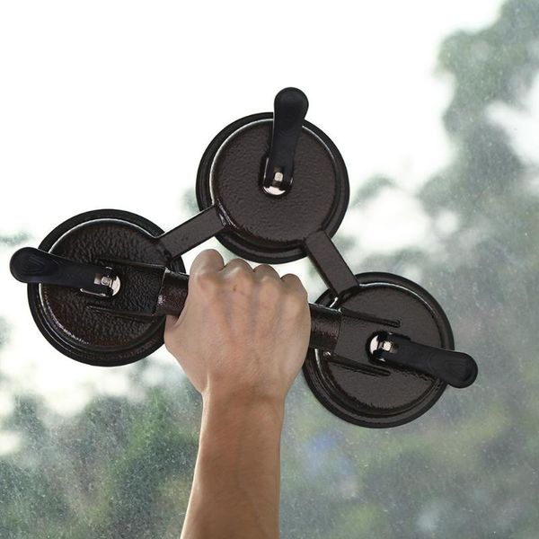 

double cups glass tile suction plate strong bearing suction cup puller car truck repair remover opening pry