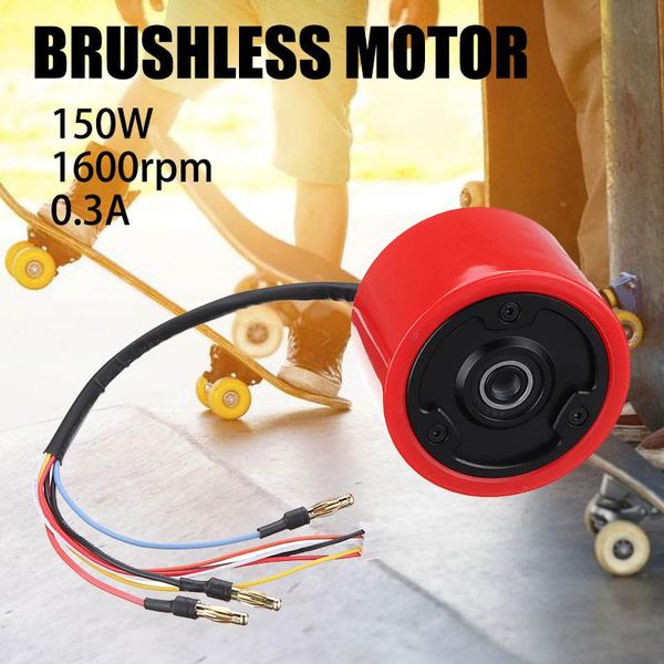 

150w 24-36v dc brushless scooter hub motor for diy electric skateboard wheel scooter 1600rpm