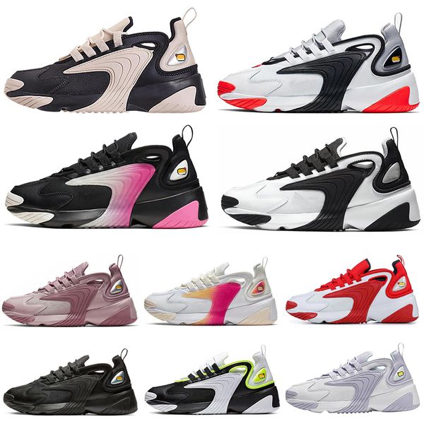 

m2k zoom 2k running shoes m2k tekno 2000 triple black creamy white oreo royal blue women mens trainers athletic sports sneakers 36-45