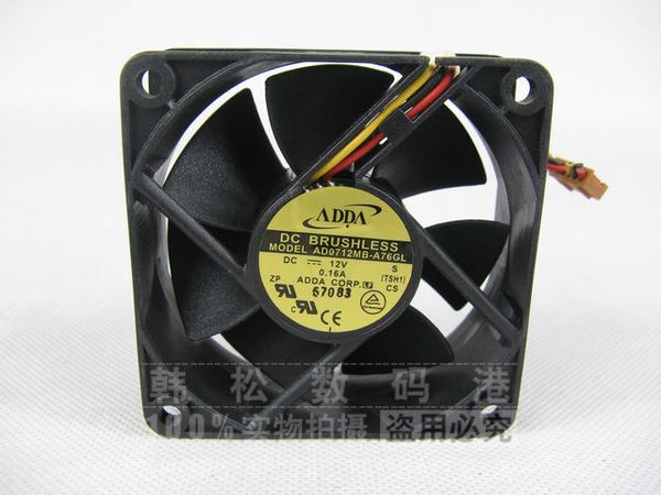 

оптовая adda ad0712mb-a76gl 7025 70x70x25 мм 7 см 70 мм dc12v 0.16a серверный вентилятор охлаждения для сервера квадратный вентилятор 3-пров