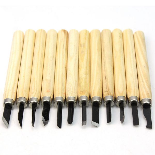 

12 chisels sculpting wood carving gouges crafts crafts sculpture js22