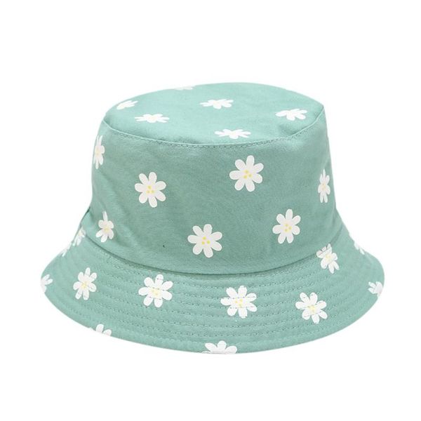 

summer fisherman bucket hat women chrysanthemum pattern cap double-sided wearing ladies fishing hats outdoor casual gorra, Blue;gray