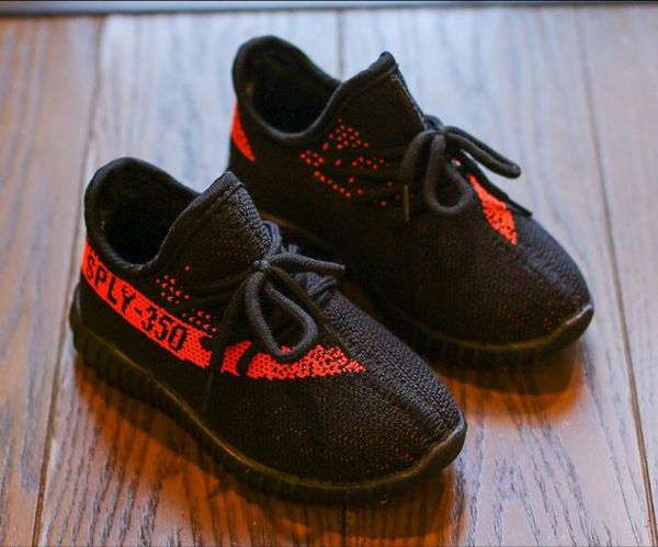 

Мода Детская обувь Кроссовки малышей Kanye West Run Обувь для новорожденных младенцев детей молодежи мальчиков и девочек Chaussures Налейте Enfants