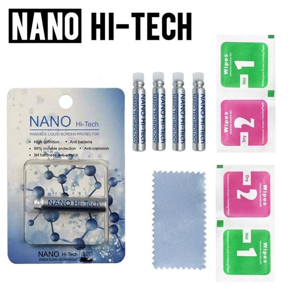 

1ml liquid nano technology screen protector for iphone 7 8 x samsung 3d curved edge anti scratch tempered glass film