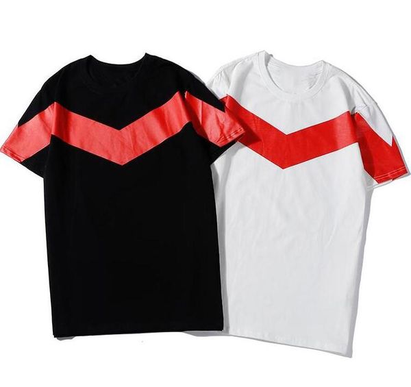 

20ss новые прибыл дизайнерские футболки с буквами hot brand street логос футболка мужчины женщины пара коротким рукавом париж одежда для мал, White;black