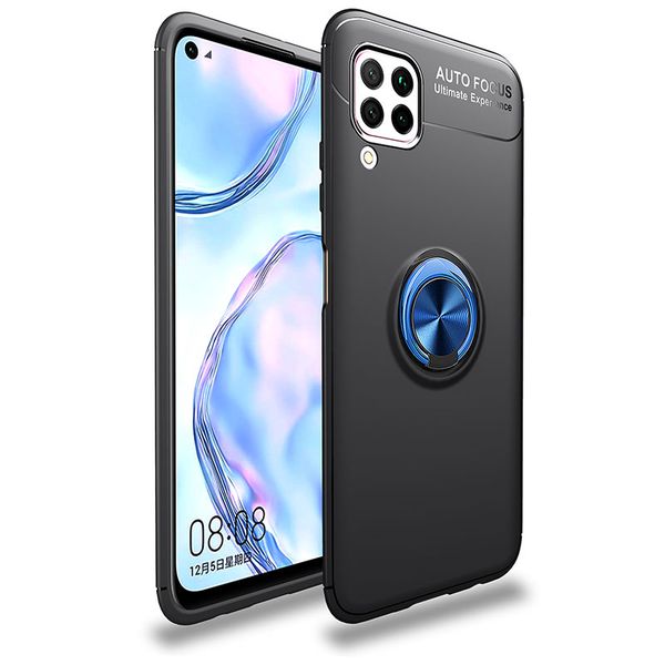 

чехол для телефона huawei p40 lite pro case cover бампер магнитный металлический держатель кольца мягкий силиконовый чехол tpu для huawei no