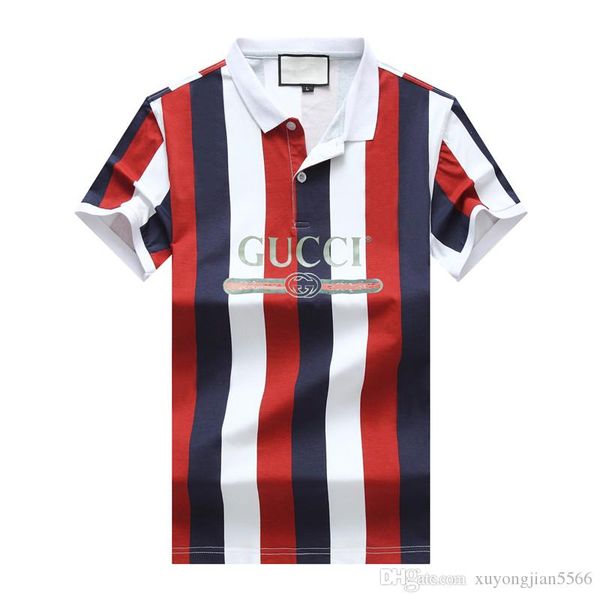 

new fashion mens tshirt summer short cotton polo shirts famous designers brand slim fit t shirt men m-3xl p410, White;black