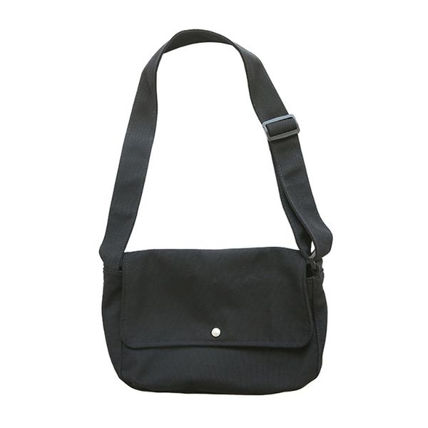 

new fashion classic solid color hasp messenger bags school bags women canvas handbags female casual simple shoulder