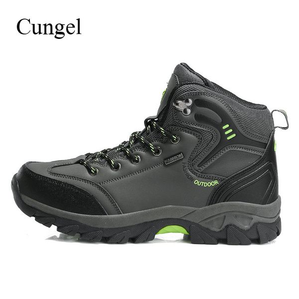 

cungel new high cut men winter waterproof boots men's outdoor hiking shoes man trekking shoes mountain climbing sneakers