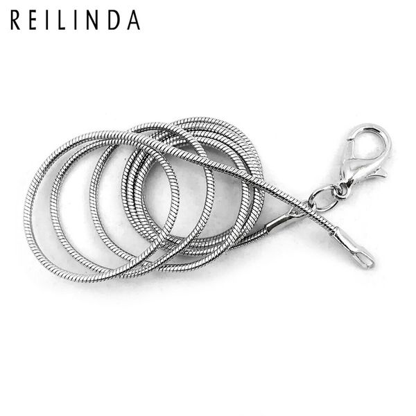 

wholesale 10pcs/pack 50cm alloy snake chain necklace fit floating locket jewelry, accept customization, Silver