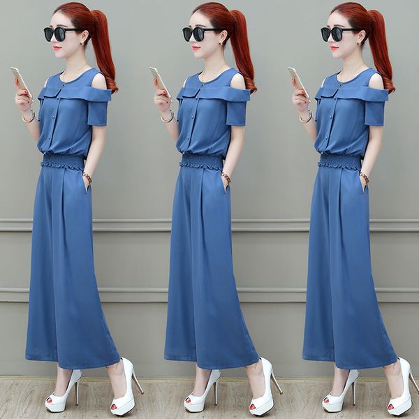 

women's jumpsuits & rompers 2021 summer women off shoulder female casual button overalls ladies solid romper short sleeve loose playsui, Black;white