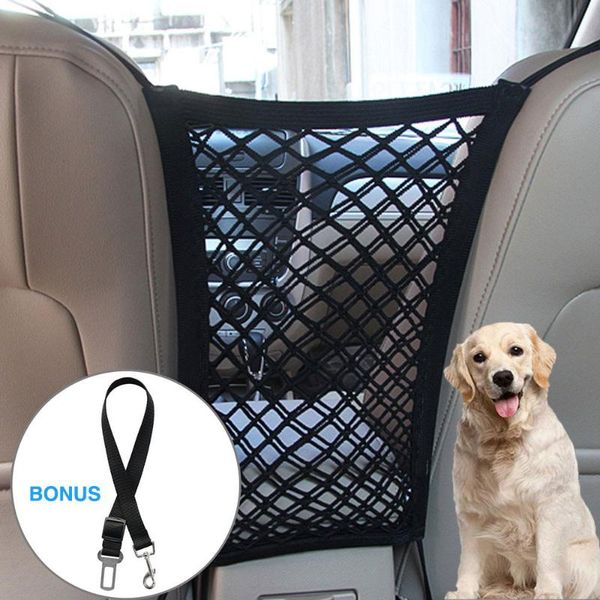 

car pet dog fence car safety travel isolation dog cage net vehicle pet back seat safety barrier mesh products