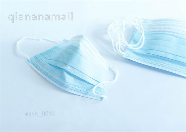 

50pcs nyvf одноразовые dhl 3 f 1pcs слои дышащие маски для лица protetive non сплетенная фильтрация пыли безопасный черный синий o6sz qa