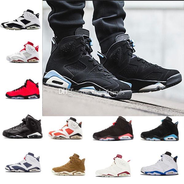 

6 6s mens basketball shoes 23 3m reflective tinker slam dunk white infrared cny wheat maroon bred low chrome vi men sports sneakers us 7-13