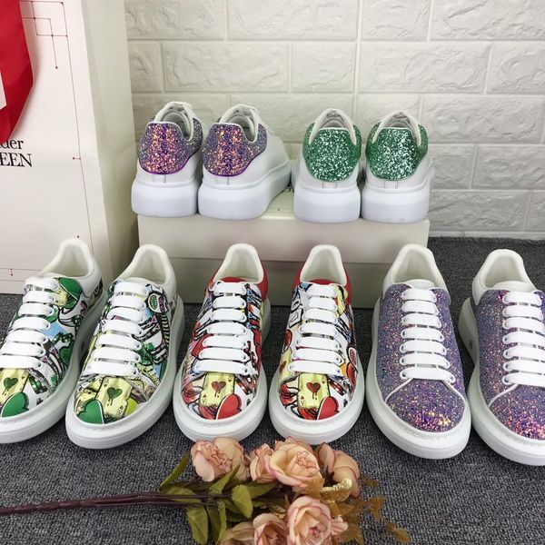 

2020 latest style fashion luxury casual sports high-heeled shoes slowly increasing shoes basketball men and women flat shoes multiple colors, Black