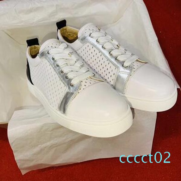 

luxury designer men casual shoes brand red bottom sneakers shoes perfect outdoor red sole trainer eu35-47 ct2, Black