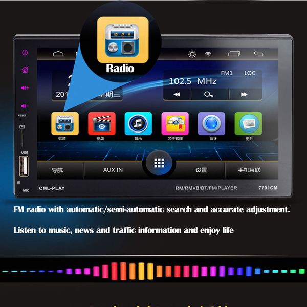 

hands-7 inch 1080p car mp5 player bt aux usb tf touchscreen stereo radio hd usb bluetooth audio car radio multimidia mp5