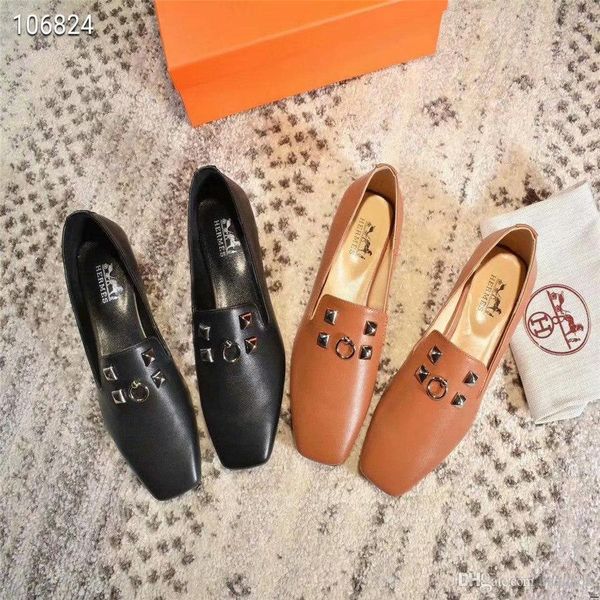 

19fw plus size women pumps rhinestone buckle boat shoes patent leather dress shoes square toe ladies office shoes zapatos mujer yecq5, Black