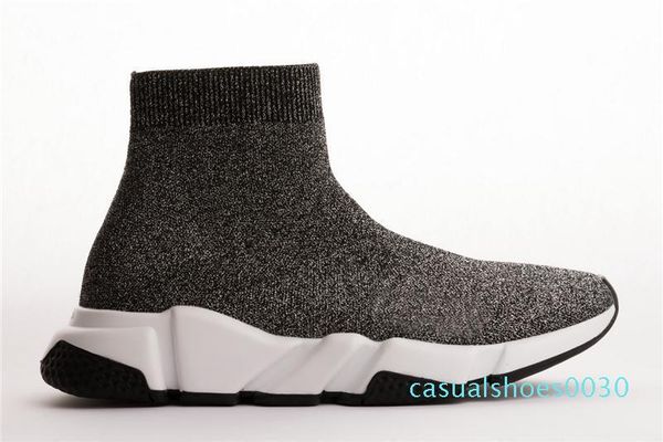 

2020designer кроссовки speed trainer черный красный гипсофила тройной черный мода плоский носок сапоги повседневная обувь speed trainer runn, Black