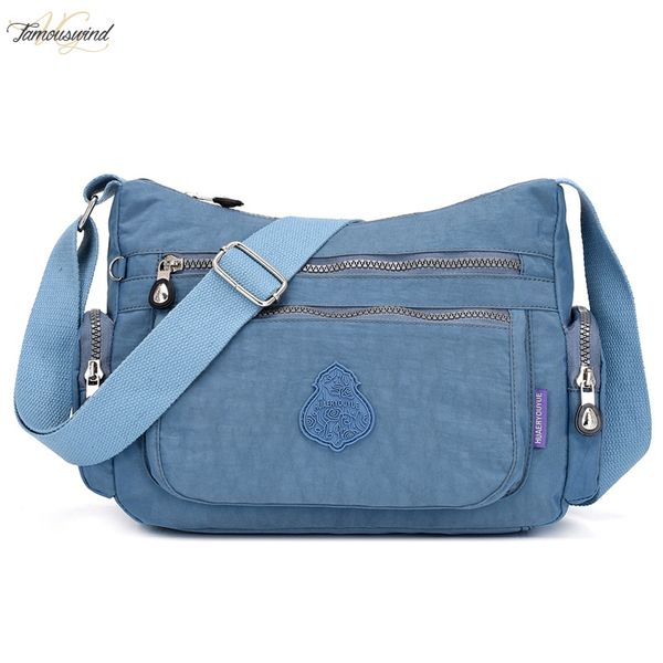

big capacity waterproof nylon hand bags crossbody bags women 2020 wide shoulder strap messenger bags female purse