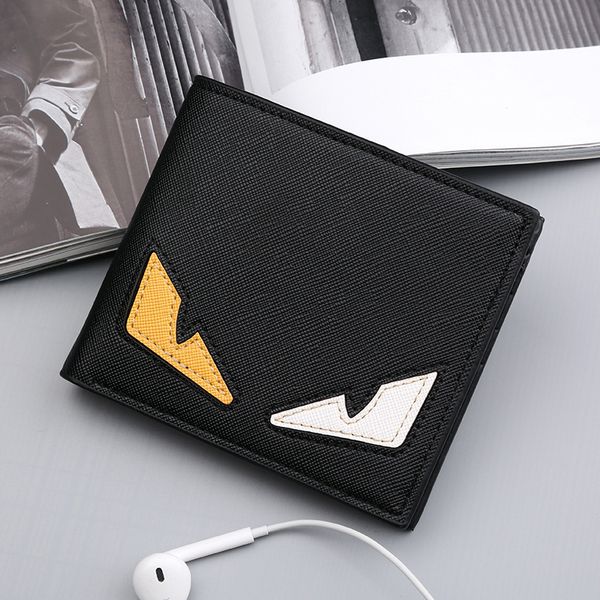 

mens wallet short thin cool creative youth student wallet mens korean-style fashion youth boys wallet, Red;black