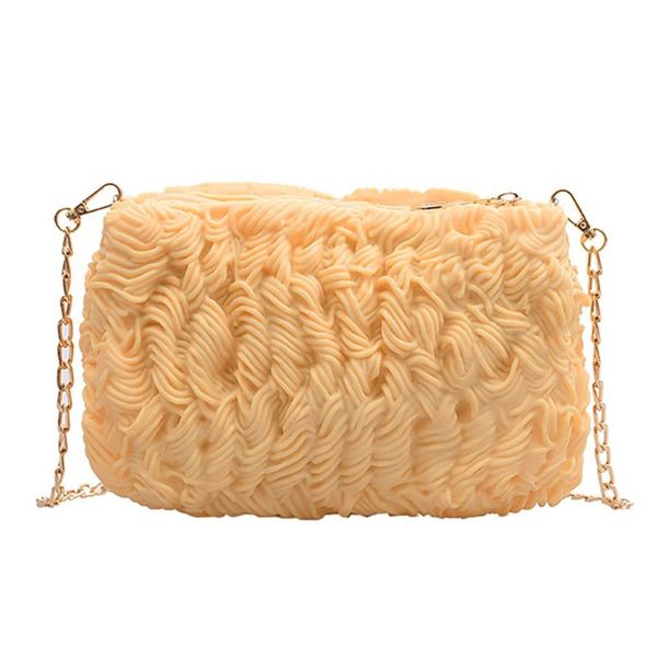 

fashion women handbags zipper shoulder messenger bag funny instant simulation noodles bag bolsa feminina mujer #r30