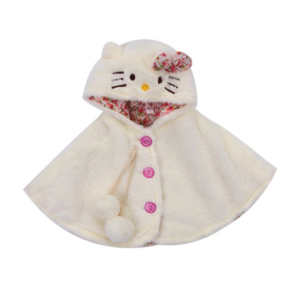 

new style toddler baby girls clothes sleeveless hooded cloak poncho jacket outwear warm coat clothes top, Blue;gray