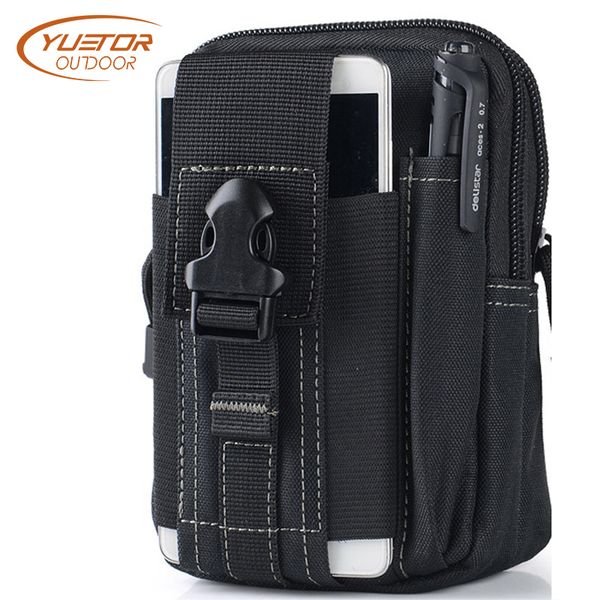 

yuetor outdoor universal sport tactical molle pouch 5.5/6 inches waterproof phone cases 600d oxford hunting bags belt waist bag