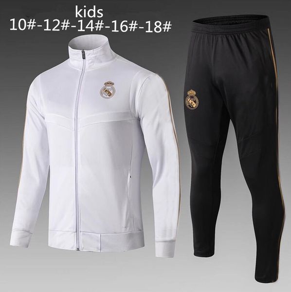 

New kid real madrid track uit 2019 2020 modric occer jogging jacket bale 18 19 kroo marcelo i co ramo child football training uit, Black;red