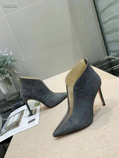 

2019 high-end designer high heeled sandals heel leather classic woman metal buckle for parties and banquets sandals 35-42, Black