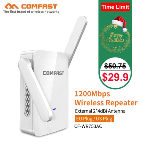 

gift 2.4ghz/5ghz high speed 1200mbps wifi wireless n wi fi router long range extender with 2*4dbi antennas wps