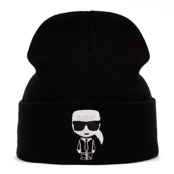 

designer karl beanie knitted winter hat solid hip hop skullies knitted hat cap costume accessory gifts warm winter hats