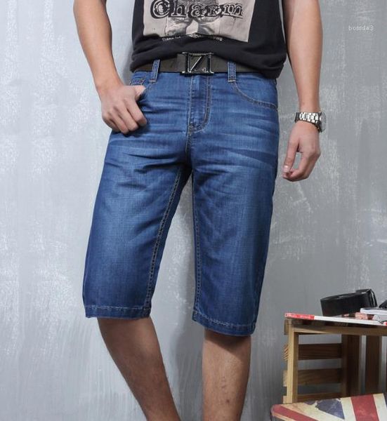 

summer loose striped male clothes casual knee length mid waist thin section mens shorts jeans fashion, White;black