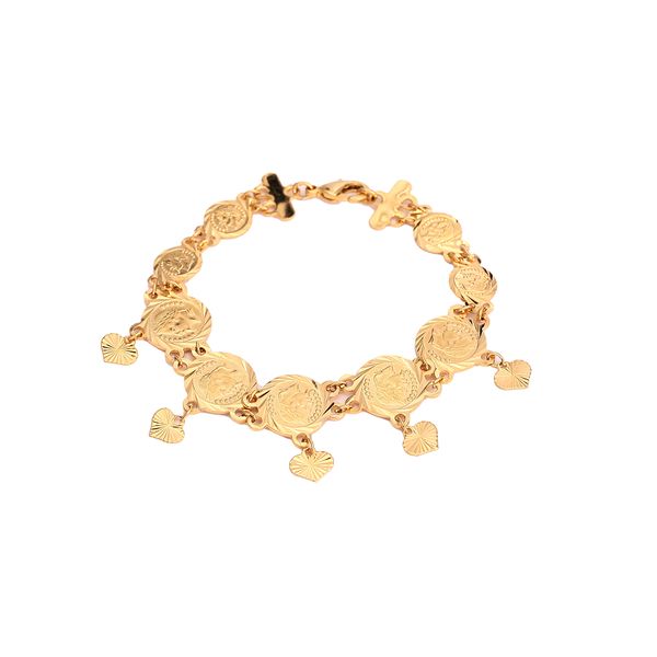 

coin bracelet for women arab bracelet middle eastern coins heart pendant middle eastern bangle jewelr, Black