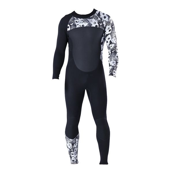 

ultra stretch 3mm neoprene wetsuit, back zipper full body diving suit, one piece for men-snorkeling, scuba diving swimming, surfing