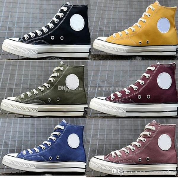 

fashion 1970s chuck all star yellow green blue casual shoes canvas shoes 1970 women men designer trainers skate sneakers zapatos