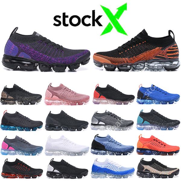 

special offer 2018 cushion fly 2.0 triple black white men running shoes women breathable chaussures knit sneakers mens trainers zapatos